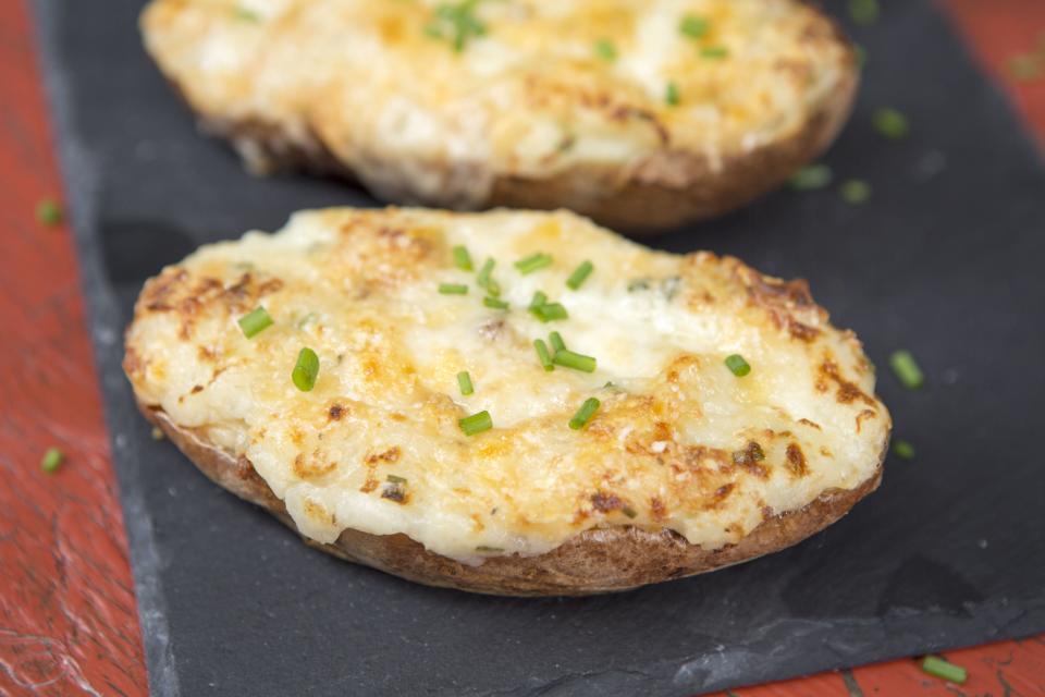 Twice Baked Potatoes With Fontina and Chives