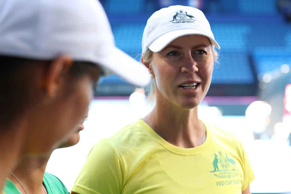 Australian Fed Cup captain Alicia Molik  on November 07, 2019 in Perth, Australia.