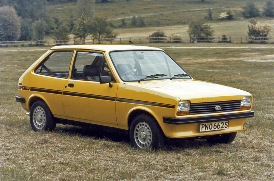 <p>Hard to believe now, but this was Ford's first attempt at a car with a tranvserse engine and front-wheel drive. A funky design and clever packaging ensured it was a smash hit, especially when the sporty editions arrived later, such as the Supersport and the XR2. Around <strong>22 million </strong>Fiestas have been produced.</p><p>The Fiesta was the UK's biggest-selling car for over 10 years until 2020; sadly production ended in July 2023, with no replacement in sight as the car's Cologne factory converts to making EVs.</p>