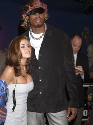 Carmen Electra and Dennis Rodman