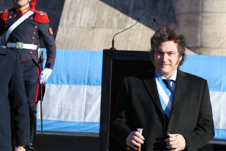 20/06/2024 Javier Milei, presidente de Argentina, durante el acto por el Día de la Bandera en Rosario ECONOMIA SUDAMÉRICA INTERNACIONAL ARGENTINA PRESIDENCIA DE ARGENTINA