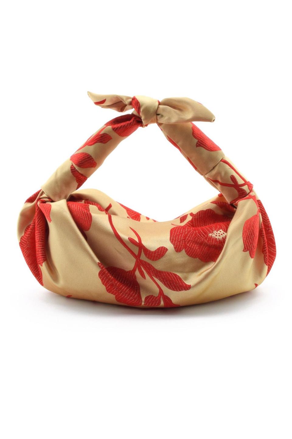 Silk Cloqué Knot Bag