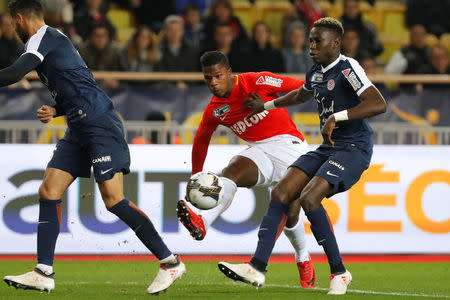 Soccer Football - Coupe de la Ligue Semi Final - AS Monaco vs Montpellier - Stade Louis II, Monaco - January 31, 2018 Monaco's Keita Balde Diao in action REUTERS/Eric Gaillard