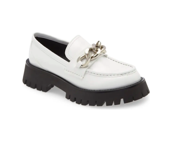 jeffrey campbell, white loafer, platform loafer, lug sole loafer 