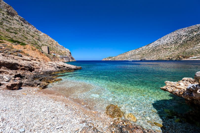 Crystalline waters surrounded the island of Sifnos