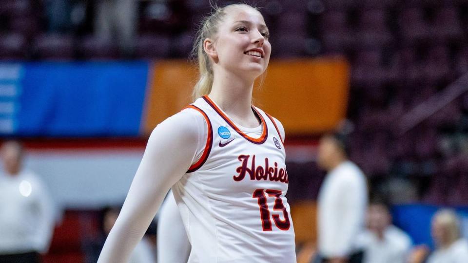 Clara Strack, a native of Buffalo, was the No. 97 overall recruit in the class of 2023 and spent one season at Virginia Tech. Virginia Tech Athletics