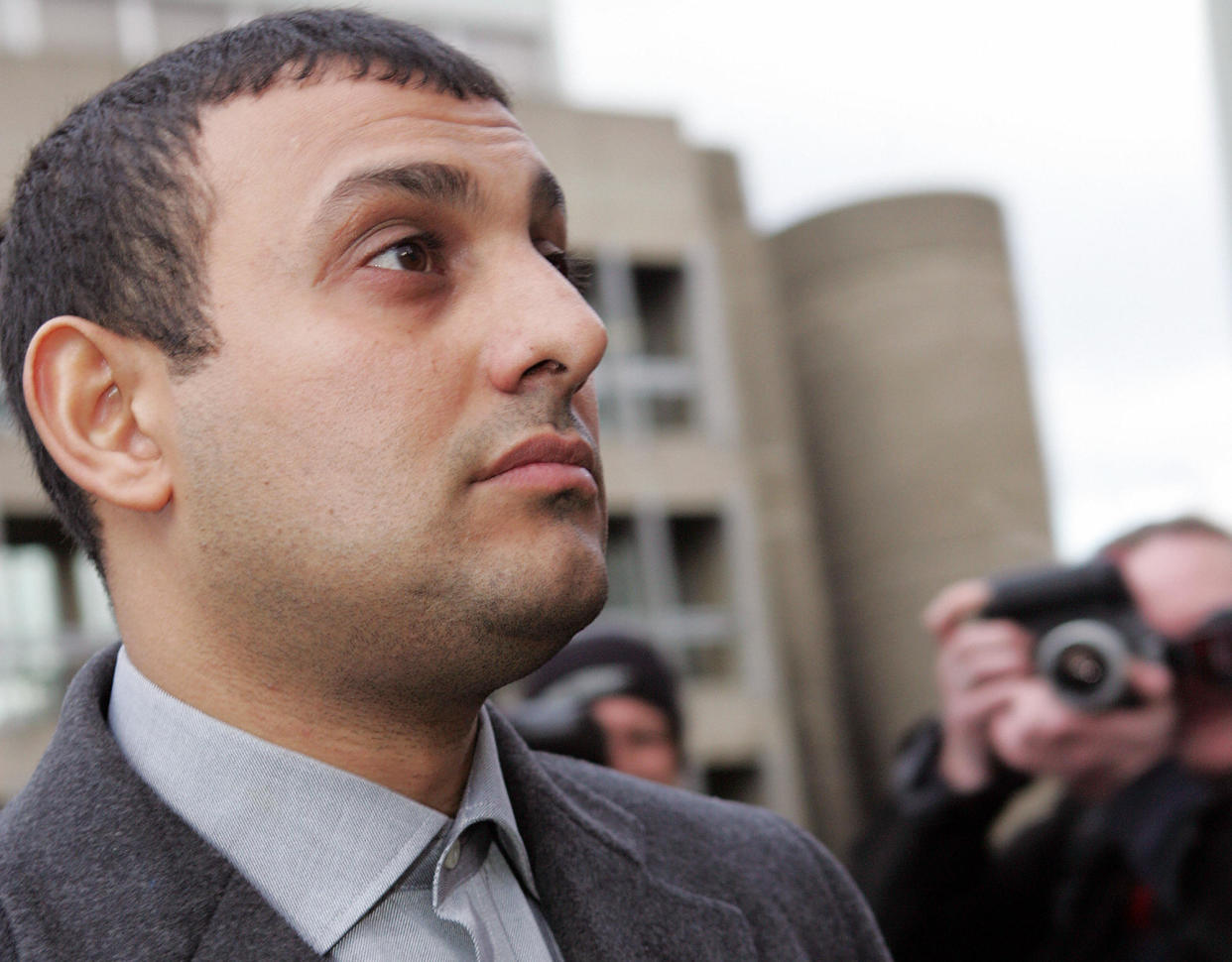 SHEFFIELD, UNITED KINGDOM:  Former world boxing champion Naseem Hamed arrives at Sheffield Magistrates Court, 20 January 2006. He is charged with dangerous driving following a crash in his  GBP300,000  (Euro 450, 000) McLaren-Mercedes sports car. One man was seriously injured in the crash which happened on 2 May 2005. AFP PHOTO/PAUL ELLIS  (Photo credit should read PAUL ELLIS/AFP via Getty Images)