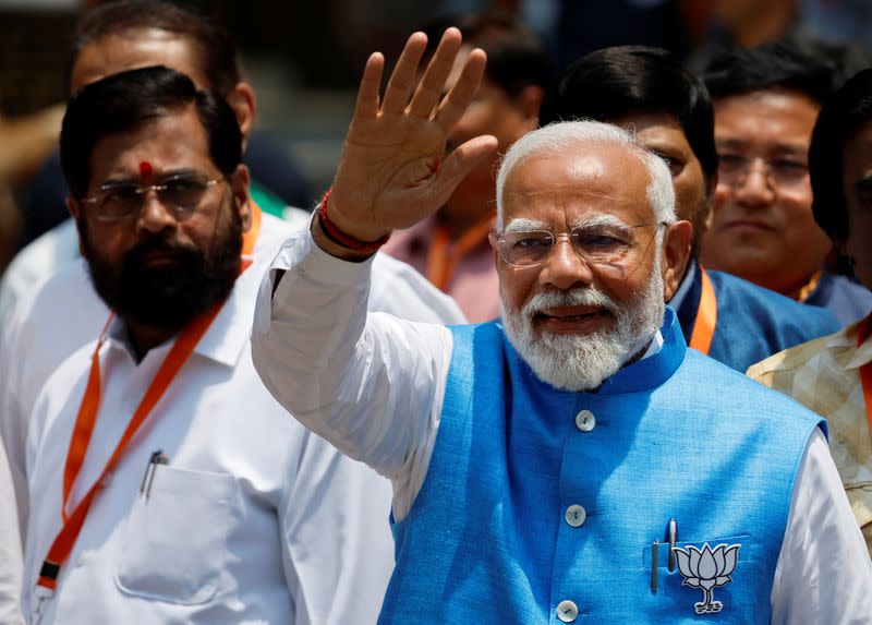 India's PM Narendra Modi files election nomination in Varanasi