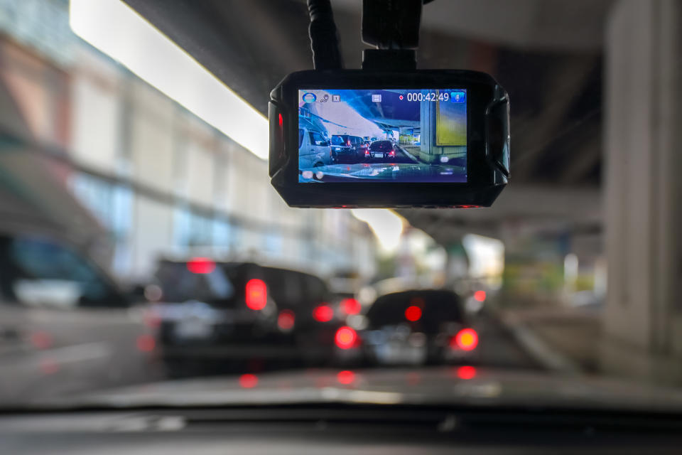 A dashcam records traffic. Source: Getty Images