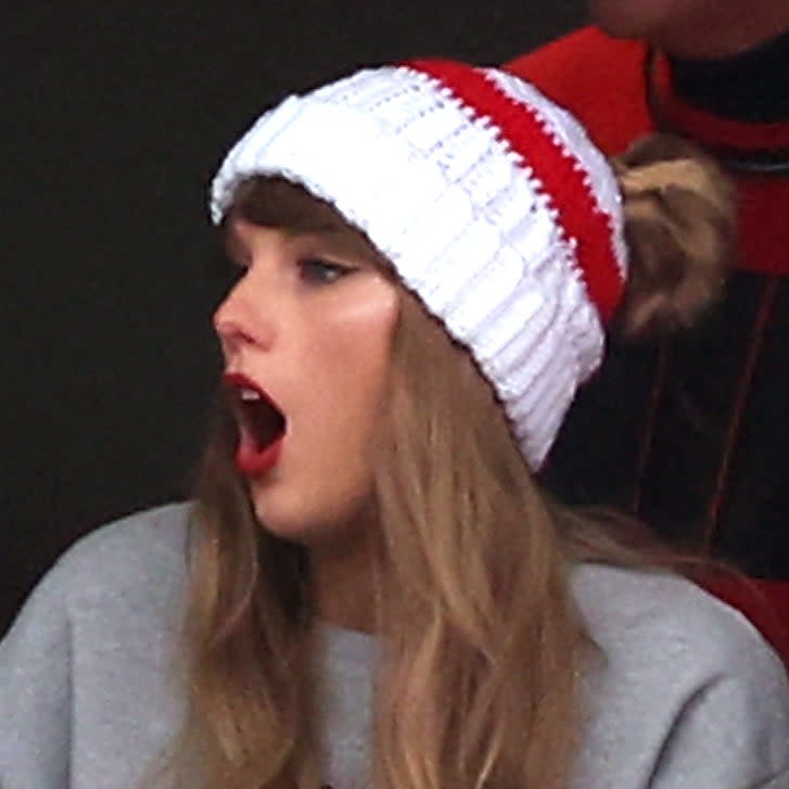 Taylor Swift, Alana Haim, and others at a football game