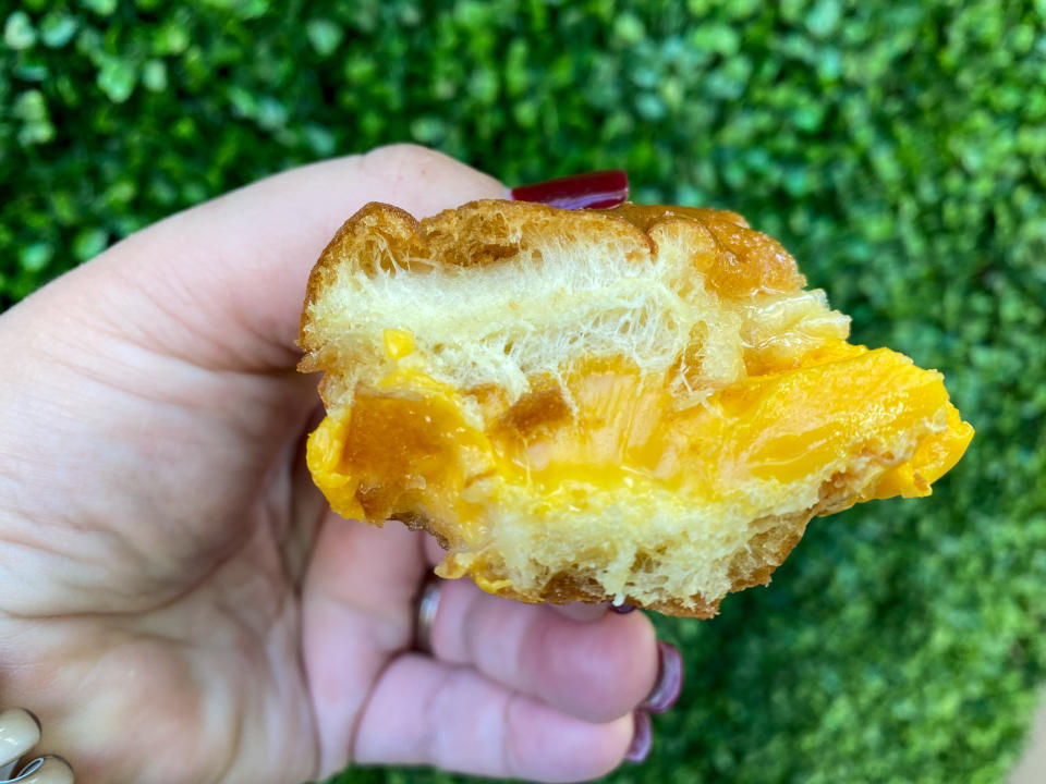 Everglades' Grilled Cheeeeeese is made with a halved glazed doughnut and four slices of American cheese. (Terri Peters)