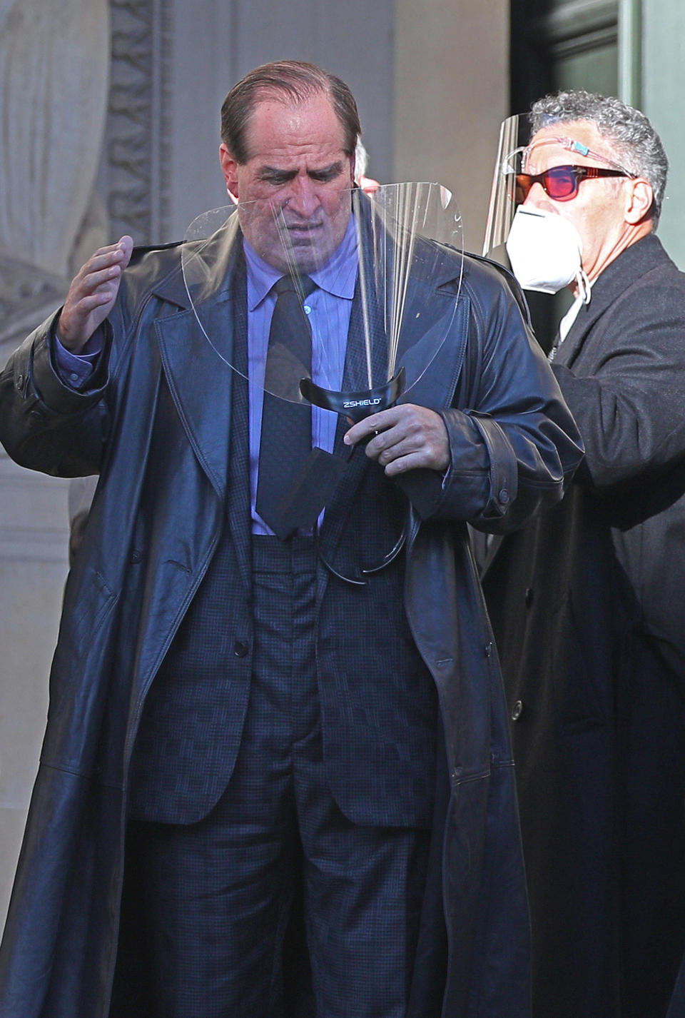 Colin Farrell during the filming of The Batman taking place in Liverpool.