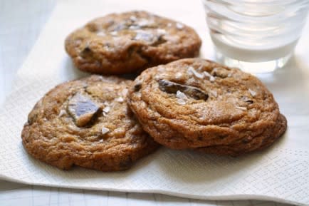 Salted Dark Chocolate Chunk Cookies