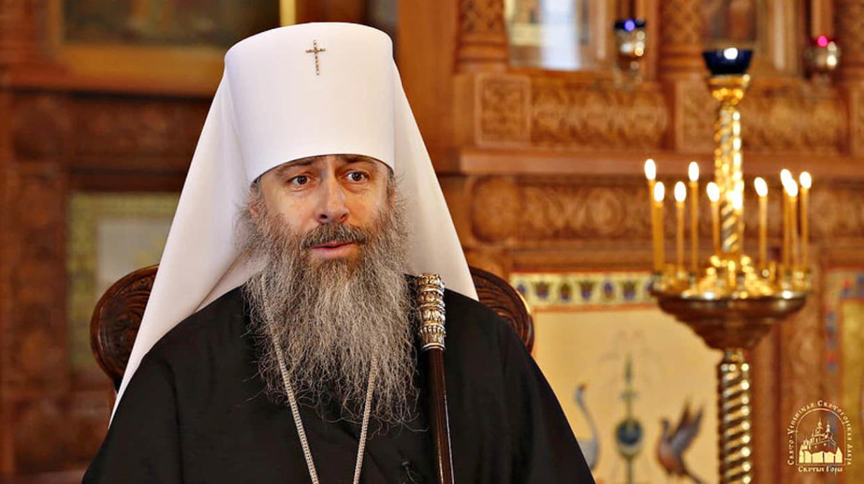 Metropolitan Arsenii. Stock photo: Sviatohirsk Lavra of the Ukrainian Orthodox Church of the Moscow Patriarchate