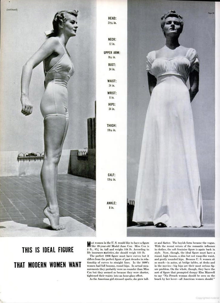 Average woman of 1957 looks VERY different from average woman of