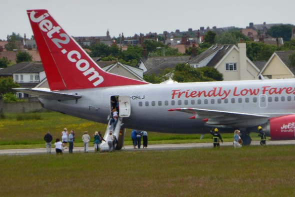 Jet2 plane passengers in emergency chute evacuation at Blackpool Airport