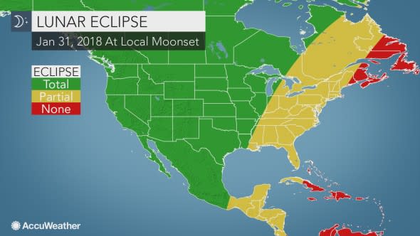 total lunar eclipse viewing areas