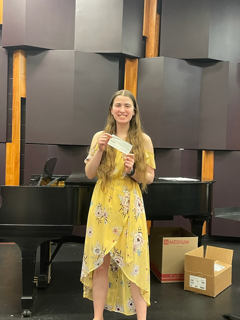 Sally Renee Tausch, music education and theater major at University of Mount Union, received the 2023 Mu Phi Epsilon Alliance Alumni Merit Award.