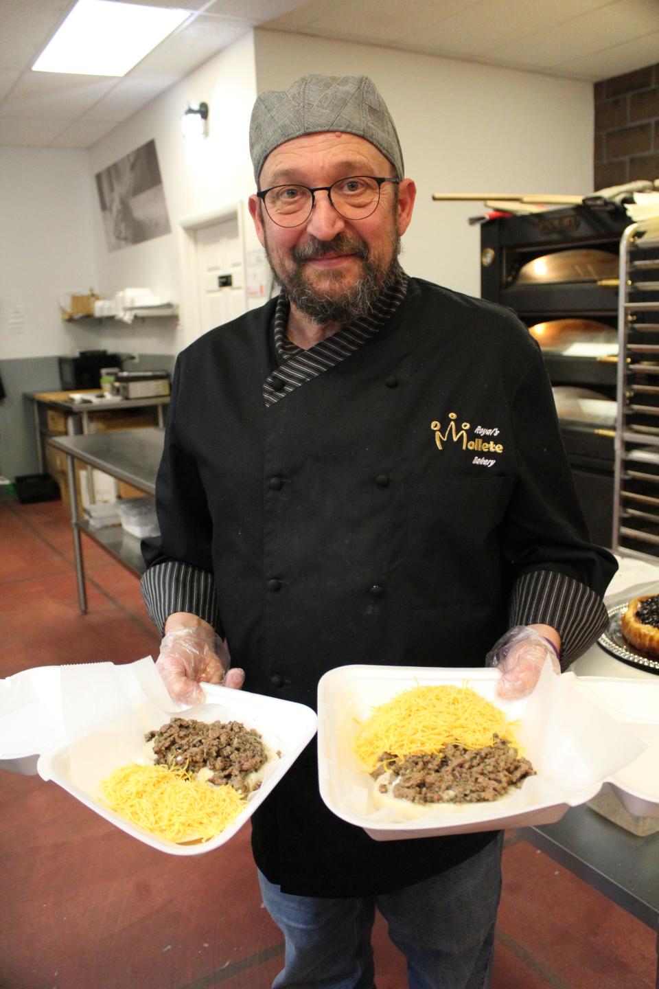 Owner Antonio Viedma recommends first-time customers try the garlic beef with cheese mollete when visiting Royal's Mollete Barcelona Bakery, 600 N. Telegraph Road.