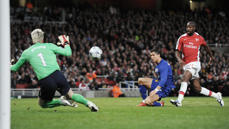 Ronaldo put Arsenal to the sword in the 2009 Champions League semi finals. (Credit: Getty Images)