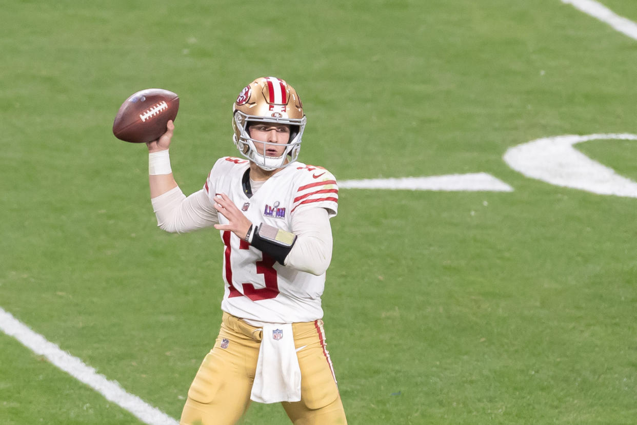 Brock Purdy has played himself in to a very rich extension with the San Francisco 49ers. (Photo by Mario Hommes/DeFodi Images via Getty Images)