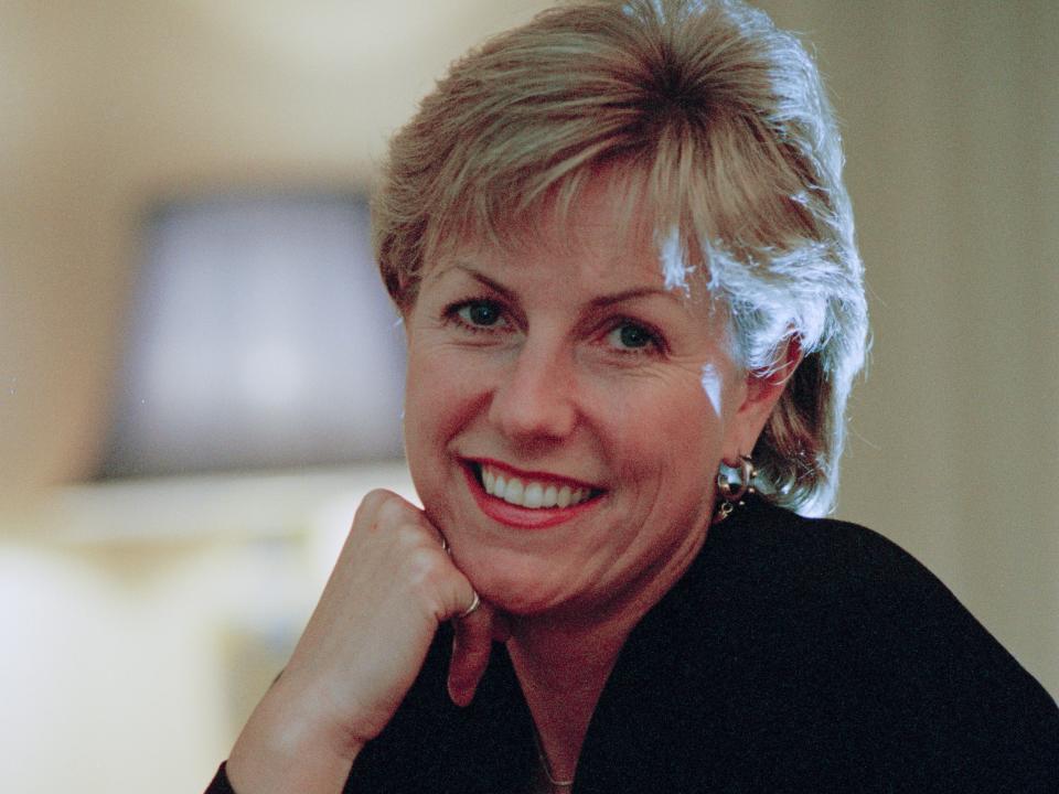 British TV presenter Jill Dando on 30th October 1996.