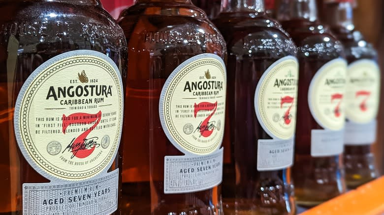 Angostura rum bottles