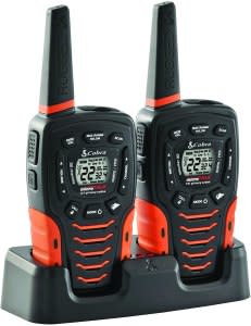 cobra walkie talkie red black