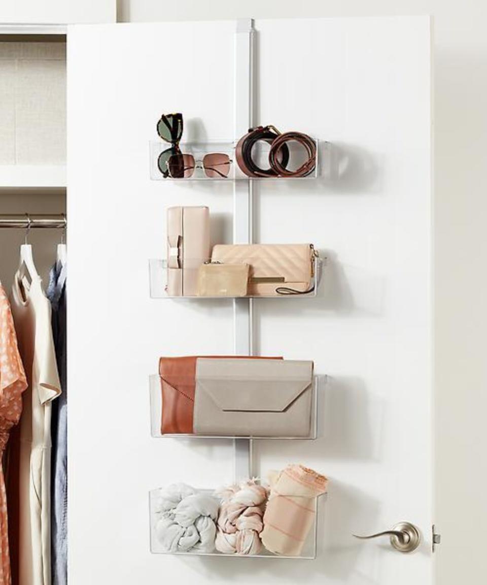 An over door organizer for purses