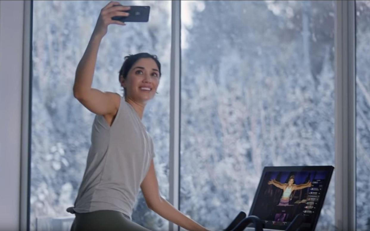 Peloton, an exercise bike that connects to live spin classes, is being ridiculed for an advert depicting a woman overjoyed to receive one for Christmas and recording a video of herself using the bike to impress her husband. - Matthew Fearn