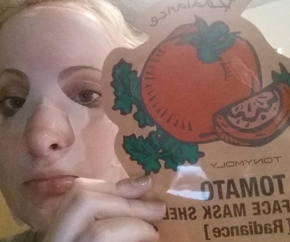 Tomato face masks