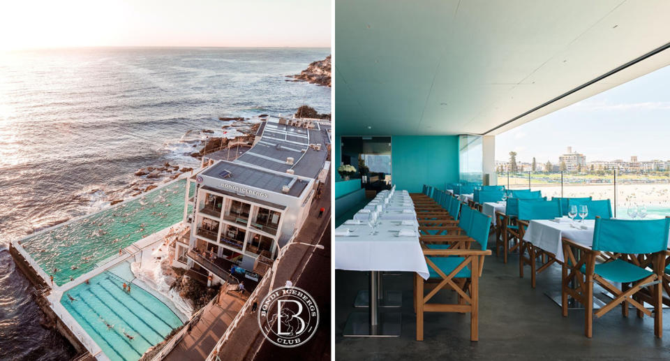 Pictures of Bondi Icebergs inside and outside.