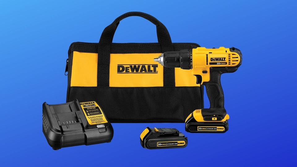 This Dewalt drill kit is on sale at Amazon for Memorial Day