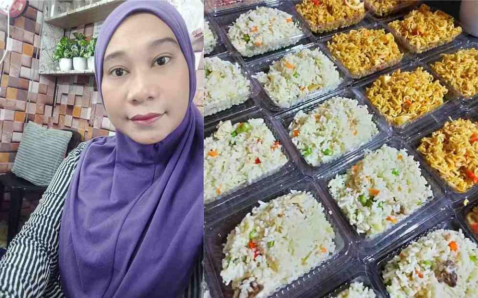 Nurul Hidayu regularly switches up the menu and gets help from family members to prepare the food each day. — Pictures from Facebook/nurulhidayu.angah