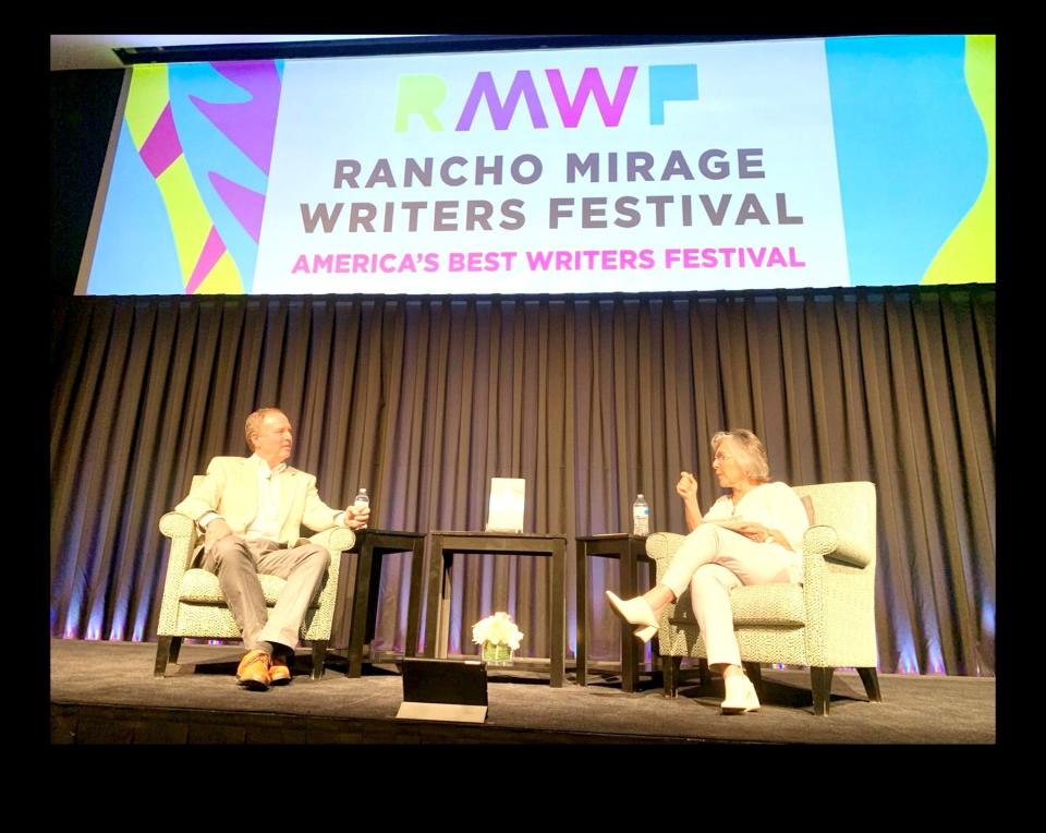 Rep. Adam Schiff and former Sen. Barbara Boxer discuss his new book at the Rancho Mirage Writers Festival.