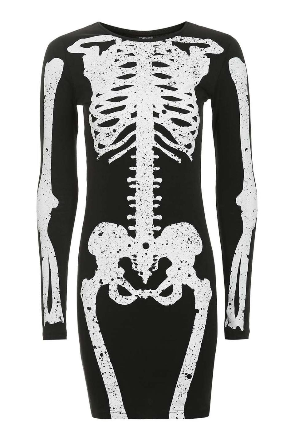 Skeleton Bodycon Dress