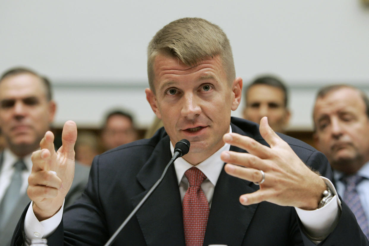 Blackwater founder Erik Prince is set&nbsp;to meet with members of Congress in September. (Photo: Larry Downing / Reuters)