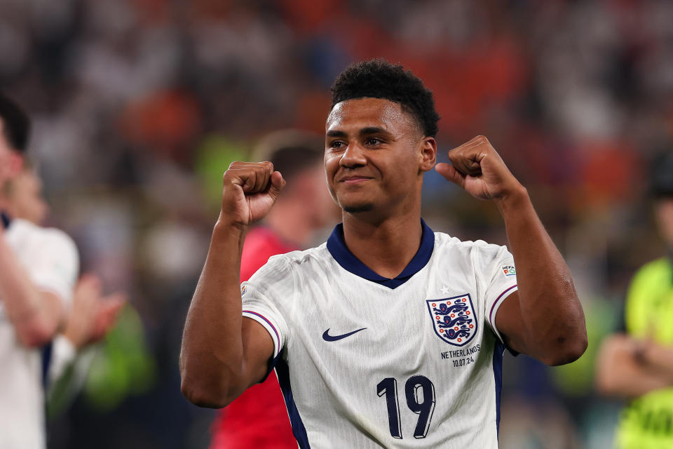 DORTMUND, GERMANY - 2024/07/10: Ollie Watkins of England seen during the UEFA EURO 2024 match between Netherlands and England at Signal Iduna Park (Dortmund).
Final score: Full time, Netherlands 1:2 England. (Photo by Grzegorz Wajda/SOPA Images/LightRocket via Getty Images)