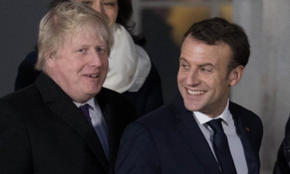 Boris Johnson and Emmanuel Macron