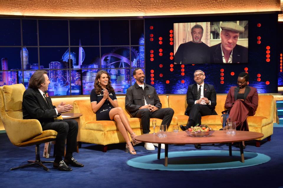 Sylvester Stallone is a guest on The Jonathan Ross Show. (Shutterstock/ITV)