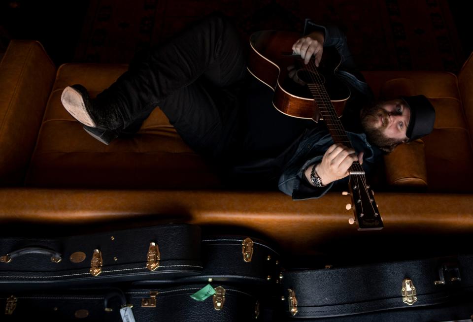 Nate Smith sits for a portrait at Martin Guitars  in Nashville , Tenn., Tuesday, April 11, 2023.