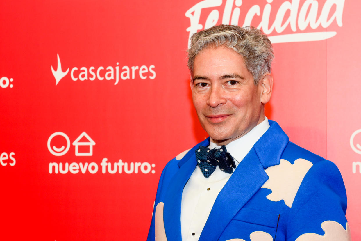 MADRID, SPAIN - NOVEMBER 29: Boris Izaguirre attends Annual Cascajares Capons Benefit Auction at Hotel Palace on November 29, 2021 in Madrid, Spain. (Photo by Beatriz Velasco/Getty Images)