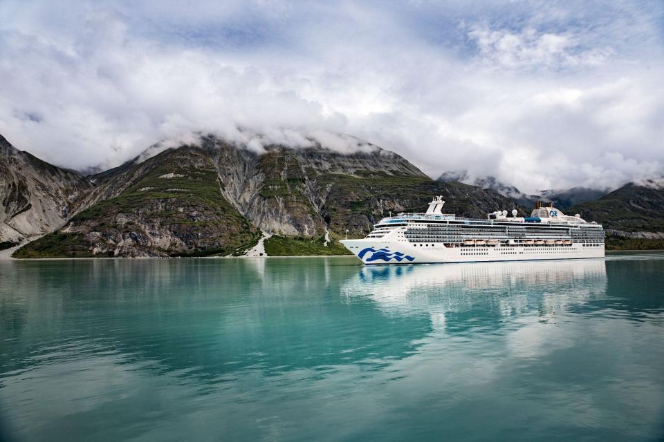 Island Princess cruise ship in Glacier Bay, Alaska