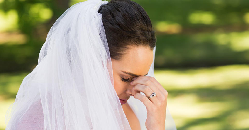 People have described the bride-to-be's situation as 'heartbreaking'. Photo: Getty