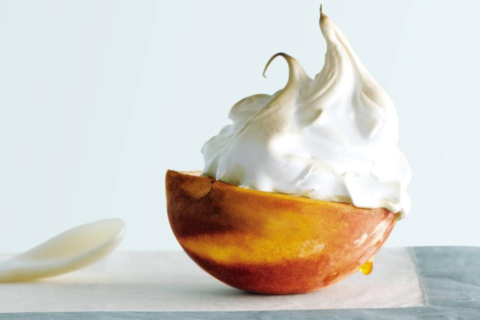 Peaches Under Meringue