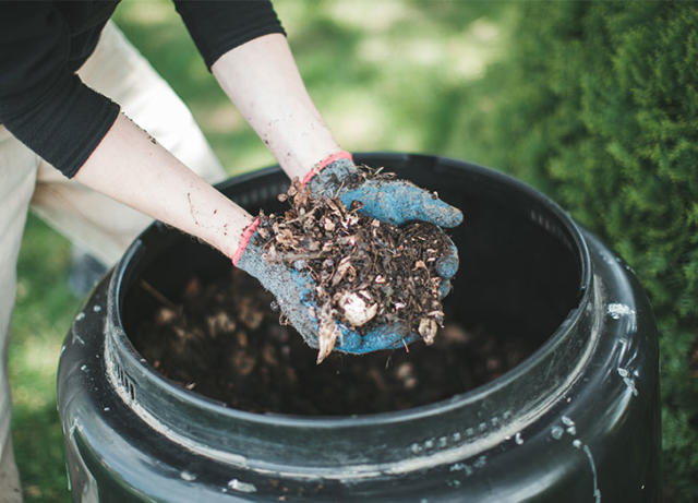 Vintage Compost Crock to hold kitchen scraps before they make it out to the  compost pile.