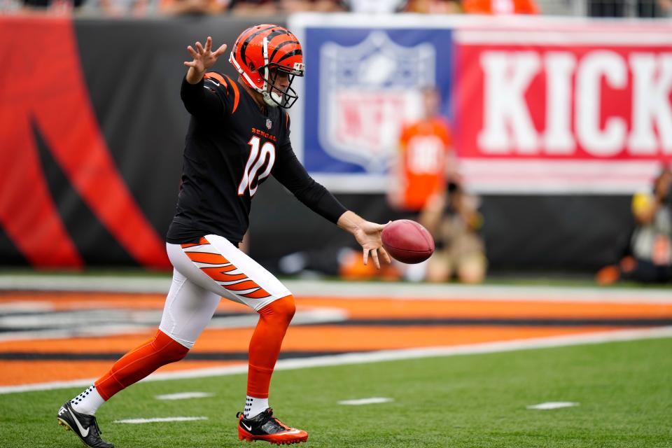 Bengals punter Kevin Huber has been struggling this season, and the Bengals are considering making a change at that position.