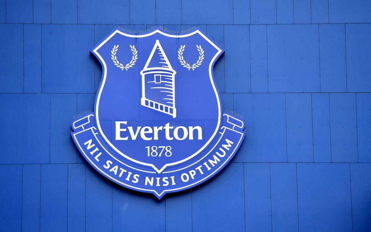 A general view of the Everton club crest - Exclusive: Kaminski family aim for agreement to buy Everton by July 21 - PA