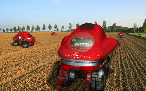 The robots would mean farmers would no longer need to enter fields  - Credit: Harper Adams University 