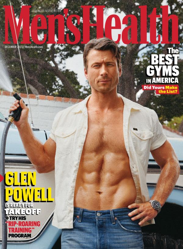 Glen Powell para Men's Health